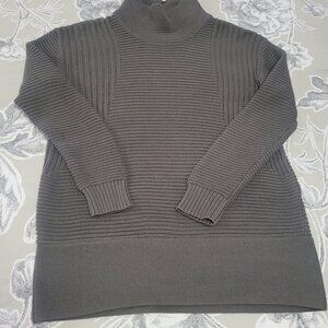 Vince Camuto High Neck Tunic Sweater Gray Size XS (runs large)